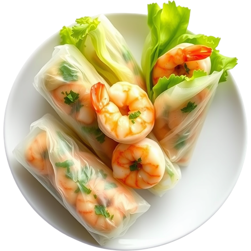 Shrimp Spring Rolls dish