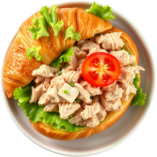 Tuna Sandwich on Croissant dish