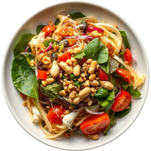 Burmese Tea Leaf Salad dish