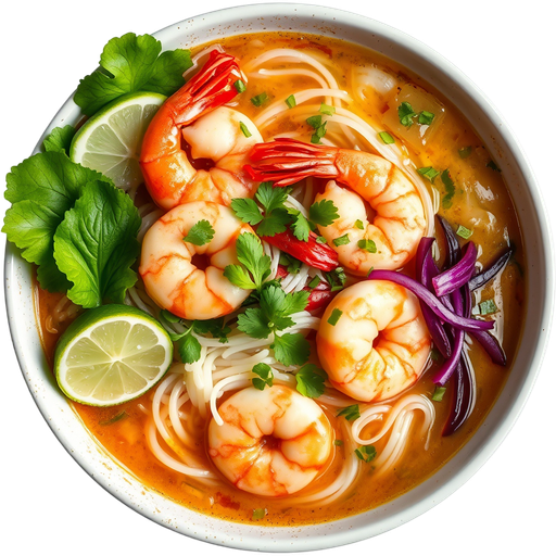 Shrimp Pho dish