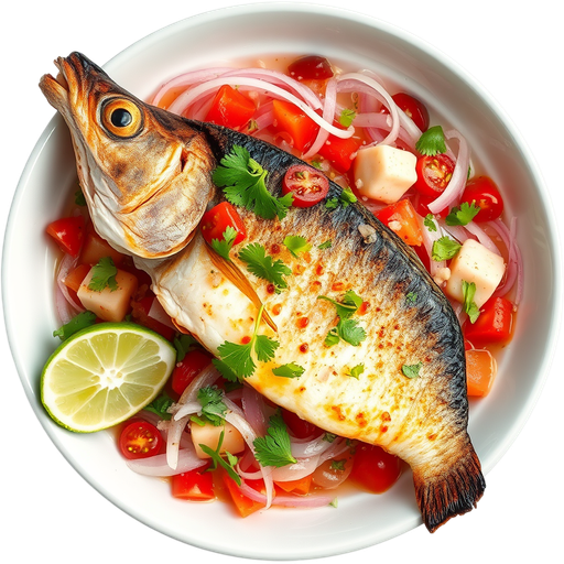 Fish Ceviche dish