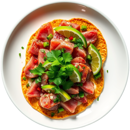 Ahi Tuna Tostadas dish