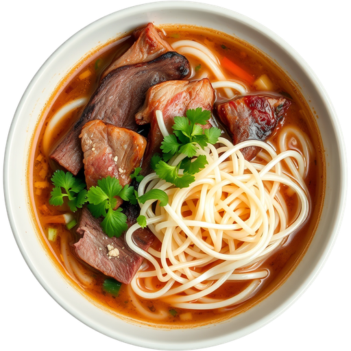 Brisket and Tendon Pho dish