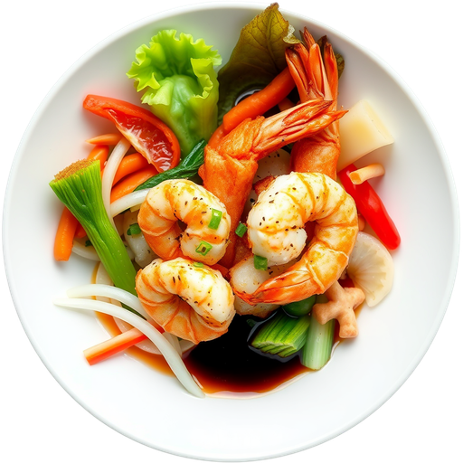 Shrimp and Veggie Tempura dish