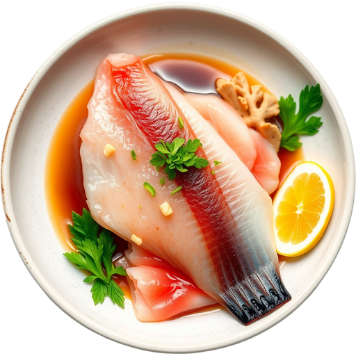Yellowtail Sashimi dish