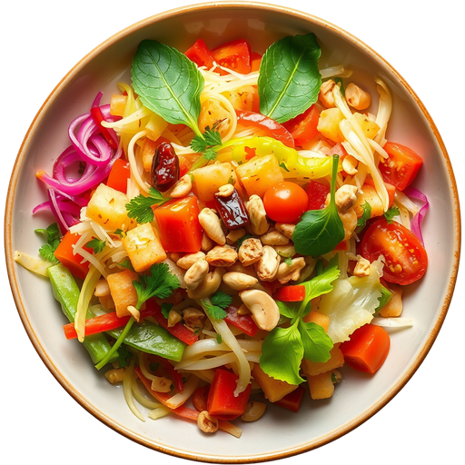 Lao Papaya Salad dish