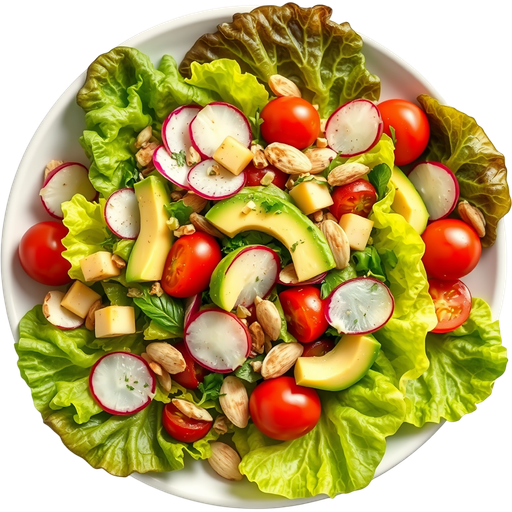 Gem Lettuce Salad dish