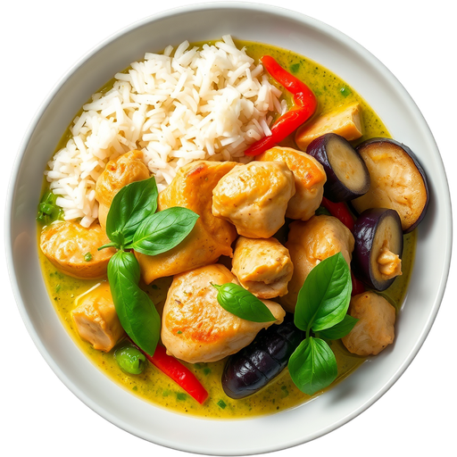 Chicken Green Curry dish