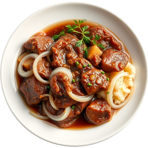 Liver and Onions Sunset Dinner dish