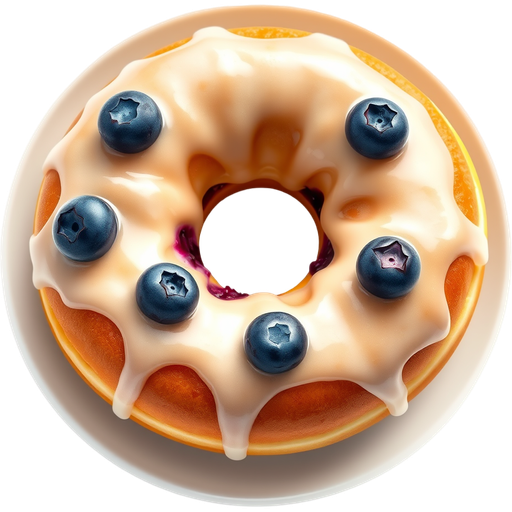 Blueberry Donut dish