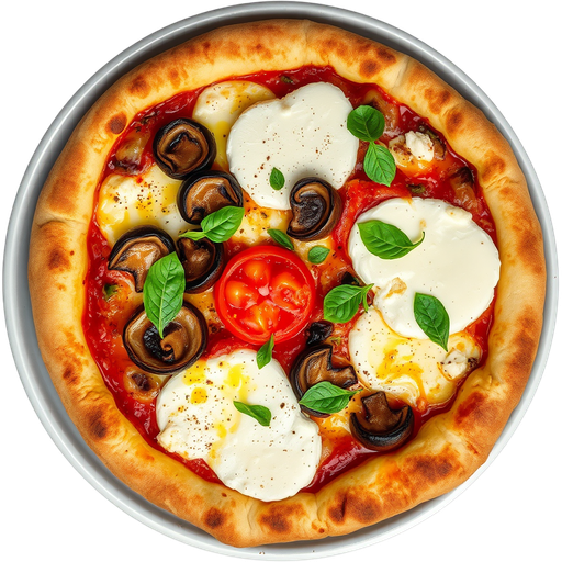 Goat Cheese and Portabella Pizza dish