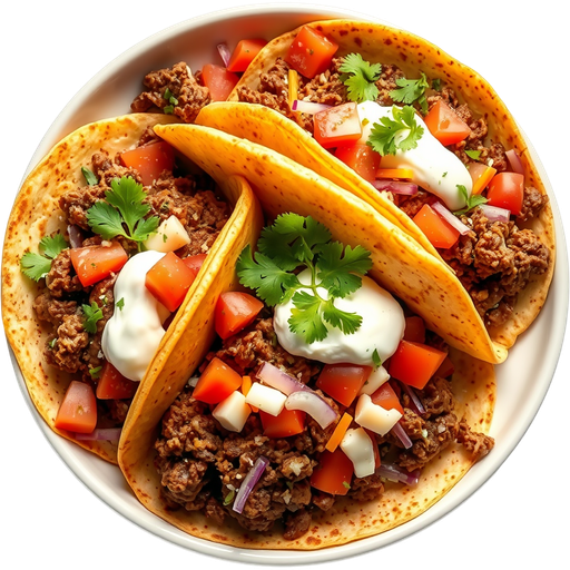 Hard Shell Beef Tacos dish