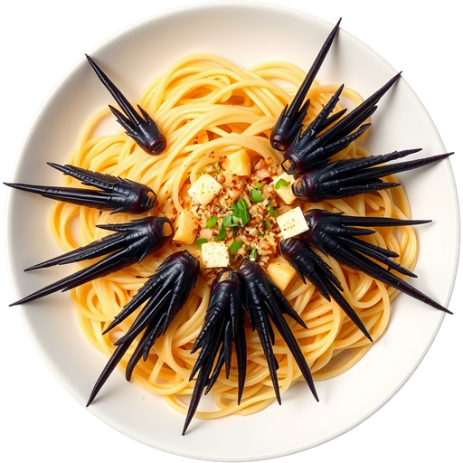 Uni Sea Urchin Pasta dish