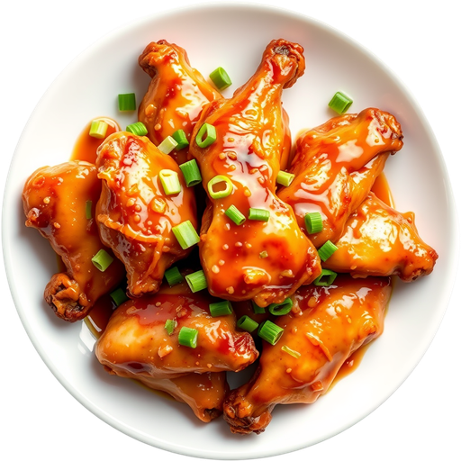 Honey Garlic Wings dish