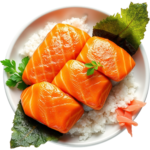 Salmon Sushi dish