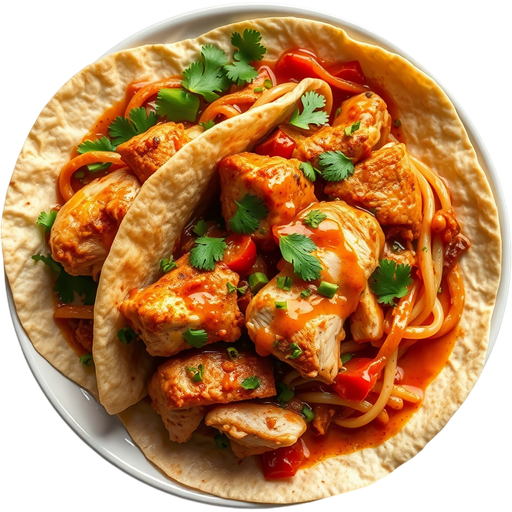Chicken Kookoo Wrap dish