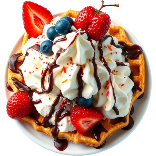 Bubble Waffle Sundae dish