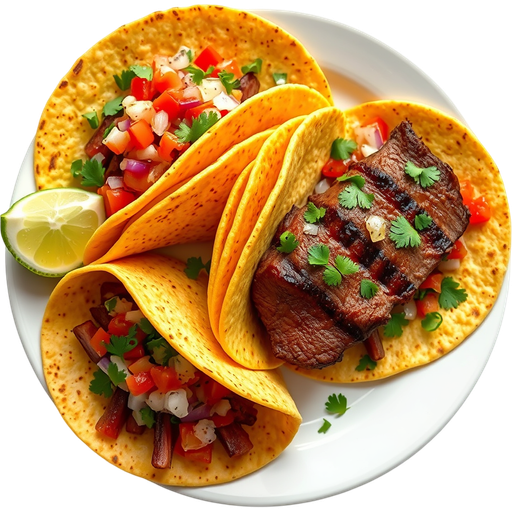 Tacos Ribeye dish