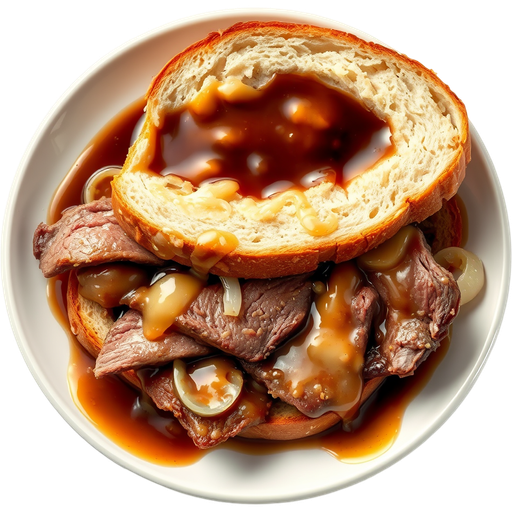 Roast Beef Au Jus Sandwich dish