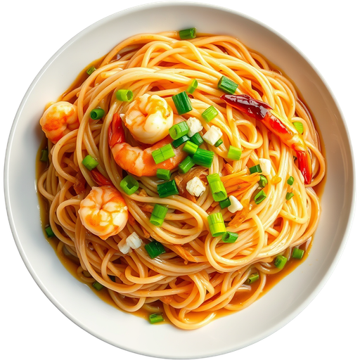 Ebiko Prawn Paste Tossed Noodle dish
