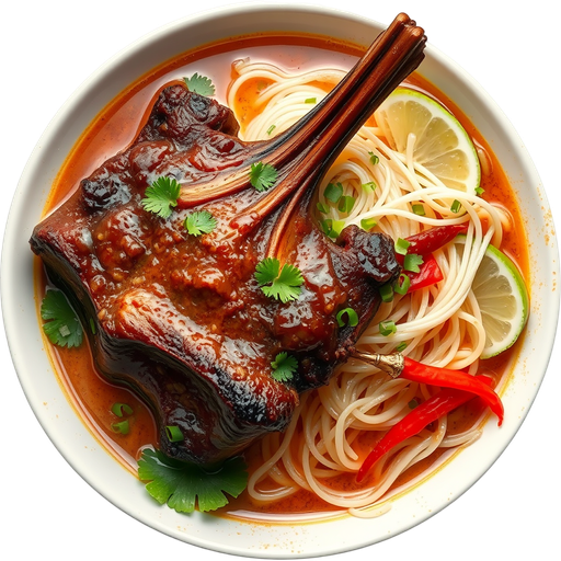 Fall off the Bone Oxtail and Pho Noodles with no Meat dish