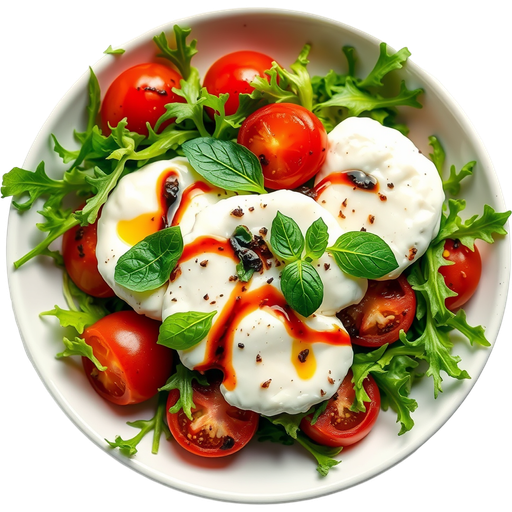 Mini Burrata Salad dish