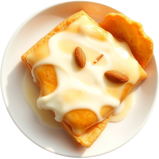 Almond Milk Tea Pastry Dessert dish