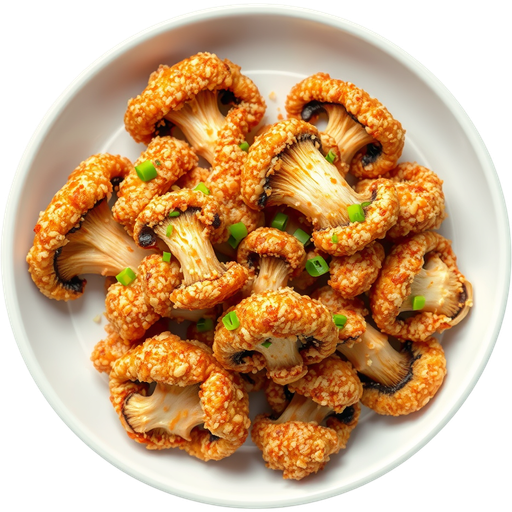 Crispy Oyster Mushroom dish