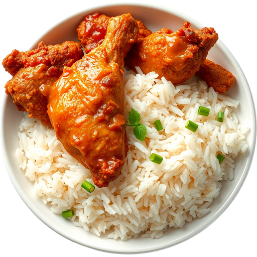 Fried Chicken with Sticky Rice dish