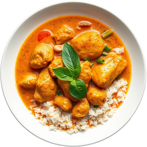Panang Curry with Chicken dish