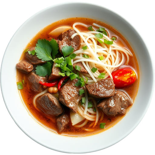 Thai Beef Boat Noodle Soup dish
