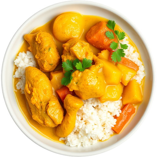 Yellow Chicken Curry dish