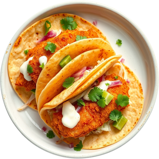 Mini Fried Fish Tacos dish
