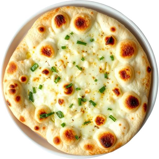 Cheesy Garlic Naan dish