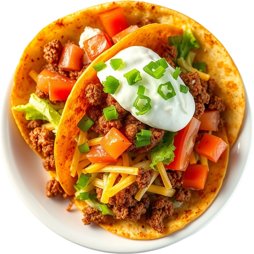Deep Fried Hardshell Taco dish