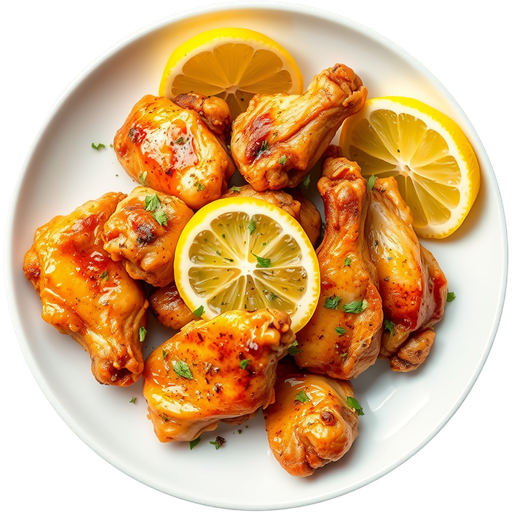 Lemon Pepper Chicken Wings dish