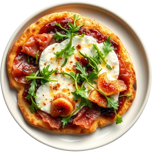 Brie Flatbread dish