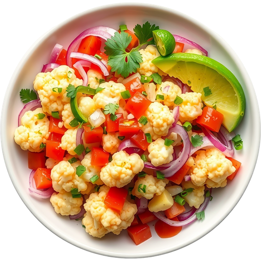 Cauliflower Ceviche dish