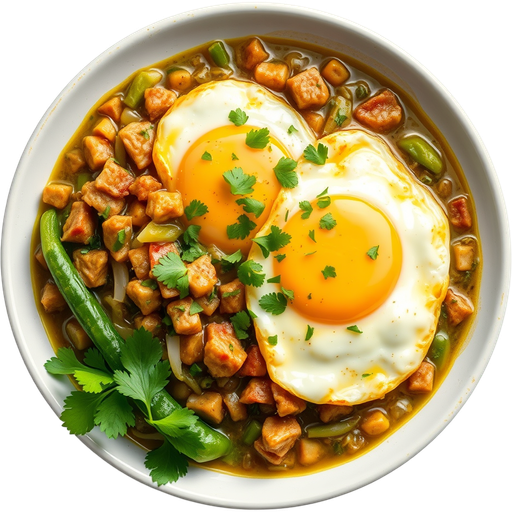 Chile Verde con Huevos dish