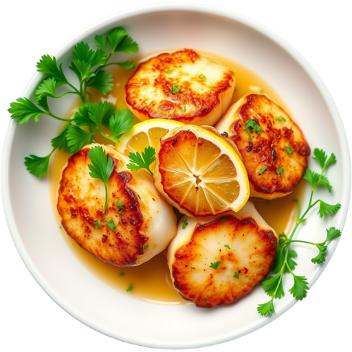 Pan Seared Sea Scallops dish