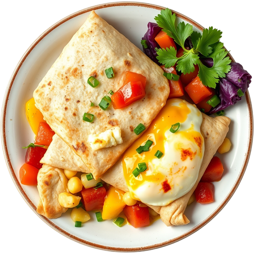 Ham Breakfast Burrito dish
