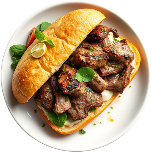 Lamb Sandwich dish