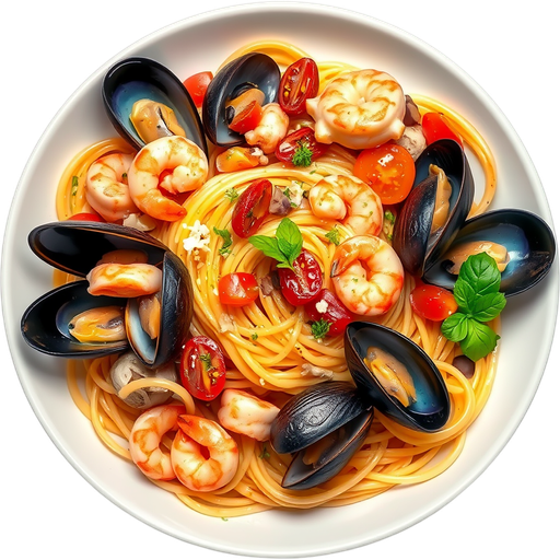 Spaghetti E Frutti Di Mare dish