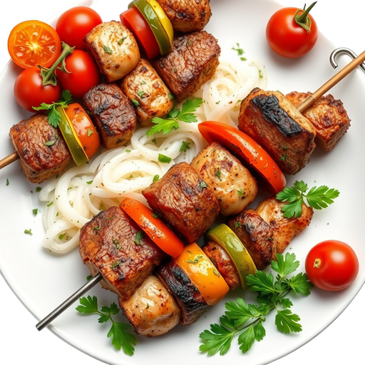 Filet and Chicken Kabobs dish