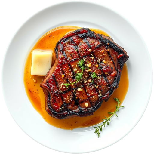 Pan Seared Ribeye dish