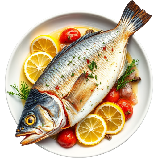 Branzino dish