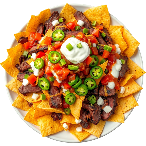 Tritip Nachos dish