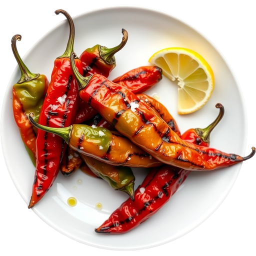 Wood-Grilled Shishito Peppers dish