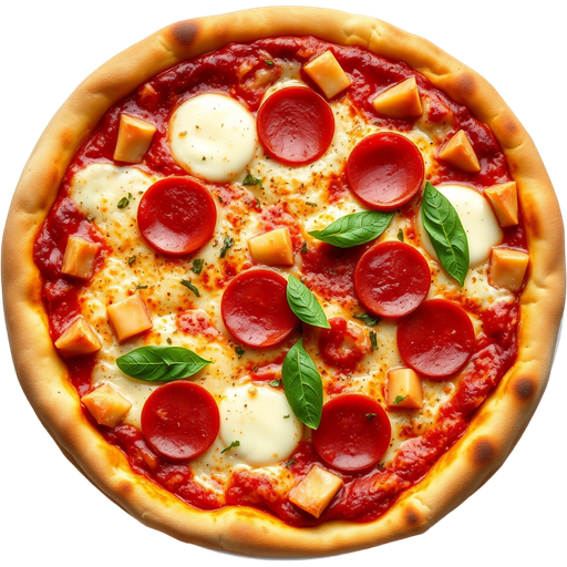New York Style Pepperoni Pizza dish