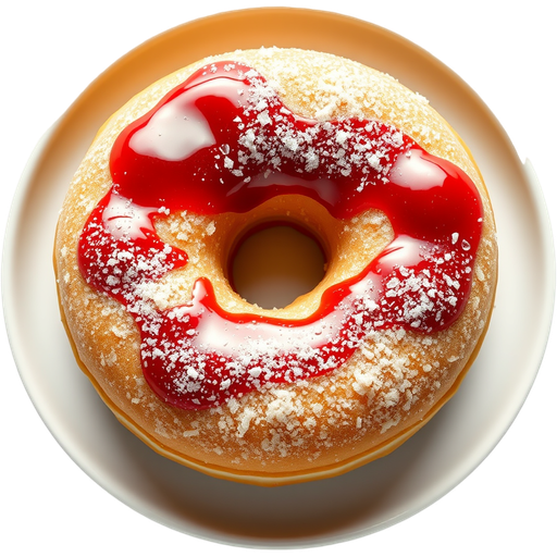 Peanut Butter and Jelly Donut dish